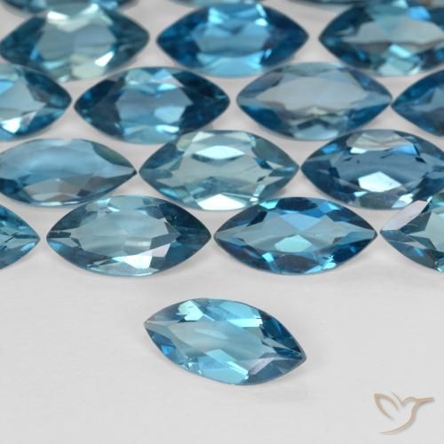 9,17 ctw natürlicher London Blau Topas, Marquise, VS