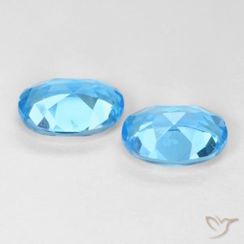 3.00 ct natürliche Swiss Blue Topas-Edelsteine, Oval, VS
