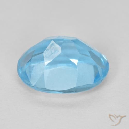 9,17 ctw natürlicher Swiss Blue Topas, Oval, VVS-VS