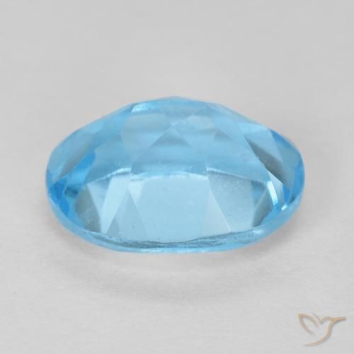 9,17 ctw natürlicher Swiss Blue Topas, Oval, VS