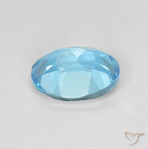 9,17 ctw natürlicher Swiss Blue Topas, Oval, VS