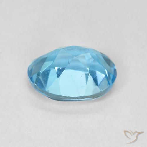 9,17 ctw natürlicher Swiss Blue Topas, Oval, VS