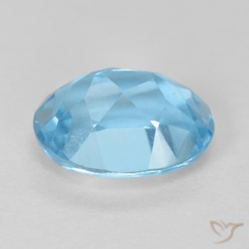 9,17 ctw natürlicher Swiss Blue Topas, Oval, VS