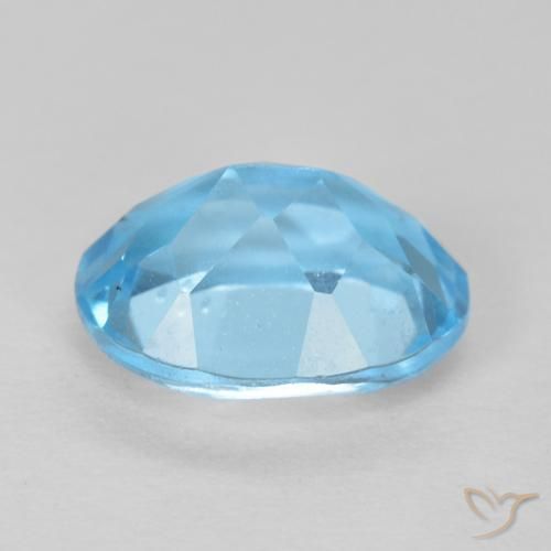 9,17 ctw natürlicher Swiss Blue Topas, Oval, VS