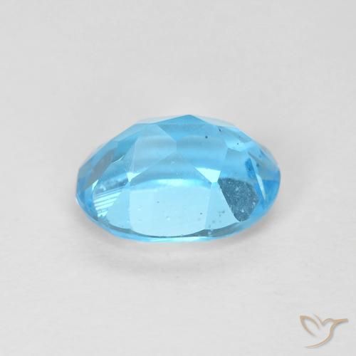 9,17 ctw natürlicher Swiss Blue Topas, Oval, VS