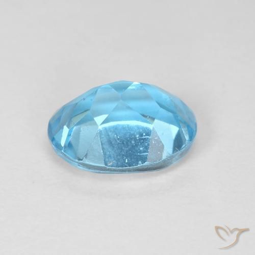 9,17 ctw natürlicher Swiss Blue Topas, Oval, VS