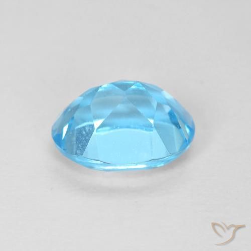 9,17 ctw natürlicher Swiss Blue Topas, Oval, VS