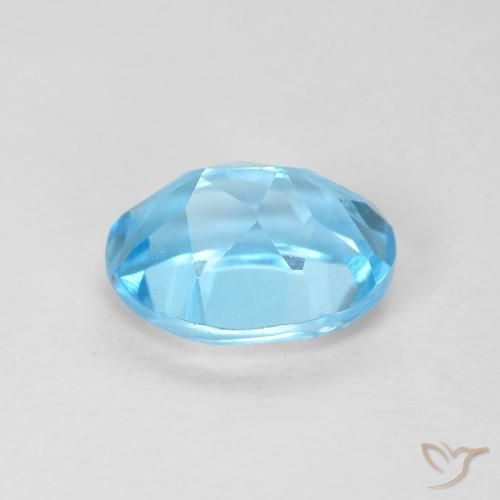 9,17 ctw natürlicher Swiss Blue Topas, Oval, VVS
