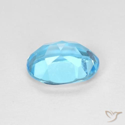 9,17 ctw natürlicher Swiss Blue Topas, Oval, VVS-VS