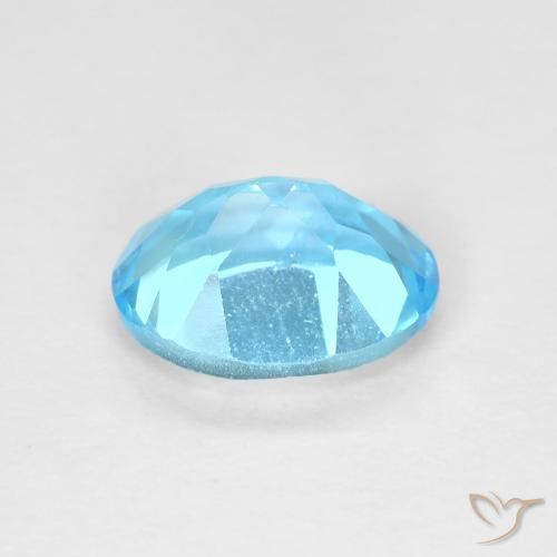 9,17 ctw natürlicher Swiss Blue Topas, Oval, VVS-VS
