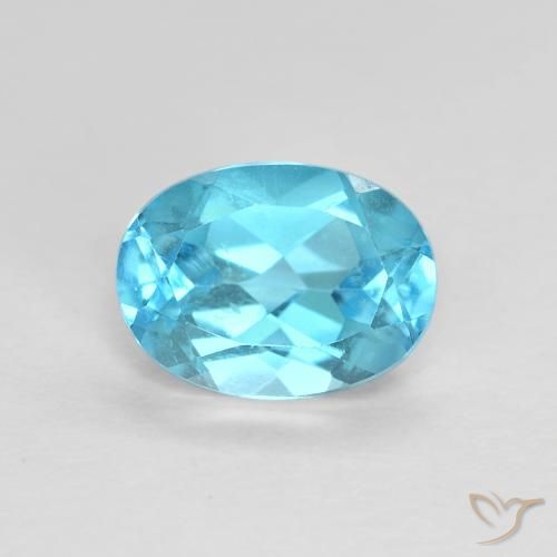 1.60ct Natürlicher Swiss Blue Topas, Oval, VVS
