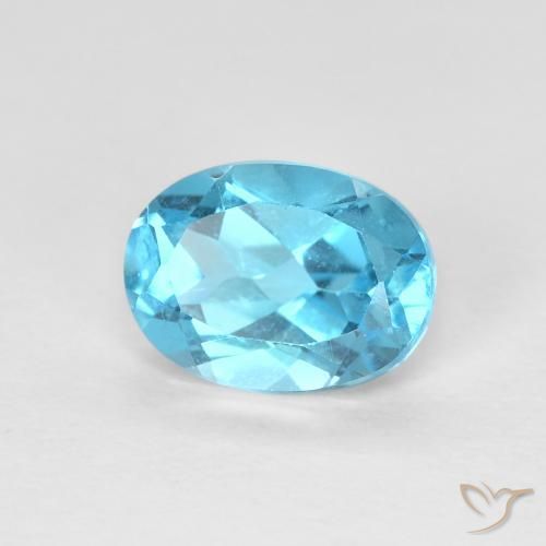 9,17 ctw natürlicher Swiss Blue Topas, Oval, VVS