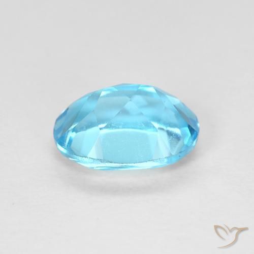 9,17 ctw natürlicher Swiss Blue Topas, Oval, VVS