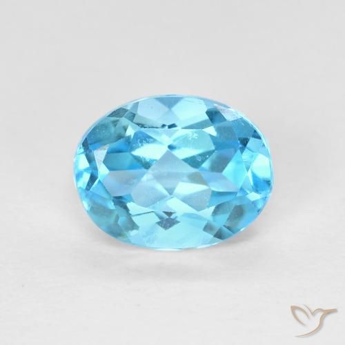1.68ct Natürlicher Swiss Blue Topas, Oval, VVS