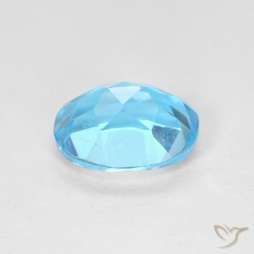 9,17 ctw natürlicher Swiss Blue Topas, Oval, VVS