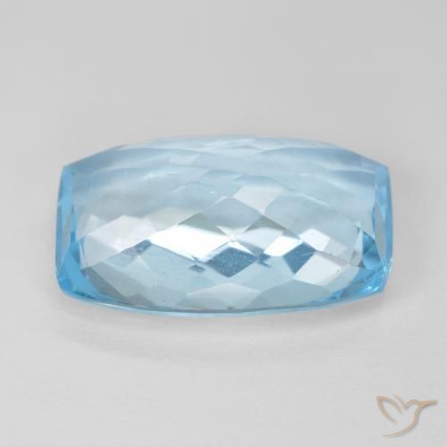 9,17 ctw natürlicher Swiss Blue Topas, Kissen, VVS-VS