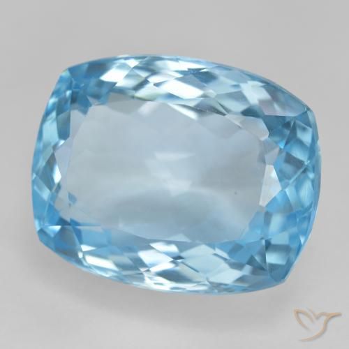 9,17 ctw natürlicher Swiss Blue Topas, Kissen, VVS-VS