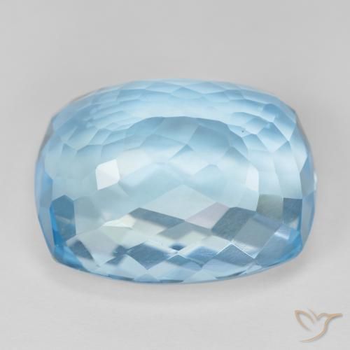 9,17 ctw natürlicher Swiss Blue Topas, Kissen, VVS-VS