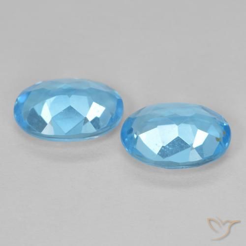 2.76 ct natürliche Swiss Blue Topas-Edelsteine, Oval, VS