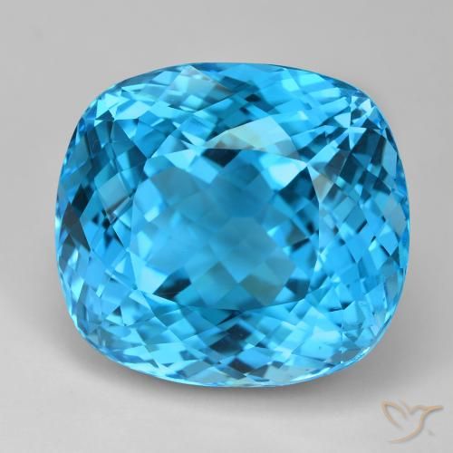 9,17 ctw natürlicher Swiss Blue Topas, Kissen, VVS