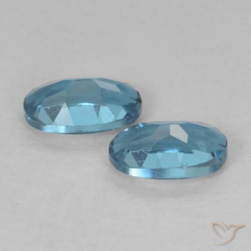 0.59 ct natürliche London Blau Topas-Edelsteine, Oval, VVS-VS