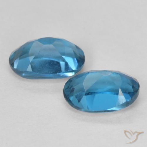 1.26 ct natürliche London Blau Topas-Edelsteine, Oval, VS