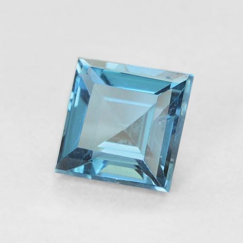 9,17 ctw natürlicher London Blau Topas, Quadrat, VVS