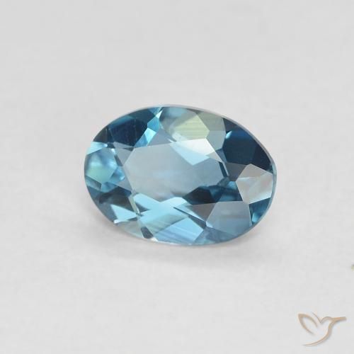 9,17 ctw natürlicher London Blau Topas, Oval, VVS