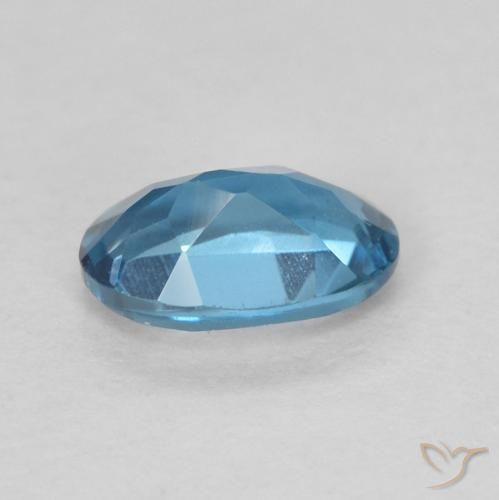 9,17 ctw natürlicher London Blau Topas, Oval, VVS-VS