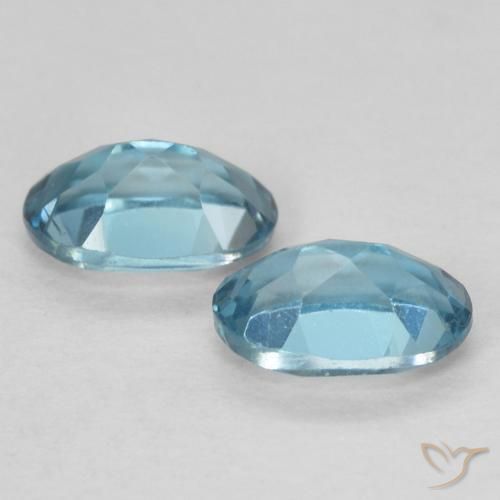 1.17 ct natürliche London Blau Topas-Edelsteine, Oval, VVS-VS