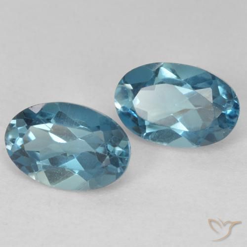 1.18 ct natürliche London Blau Topas-Edelsteine, Oval, VVS-VS