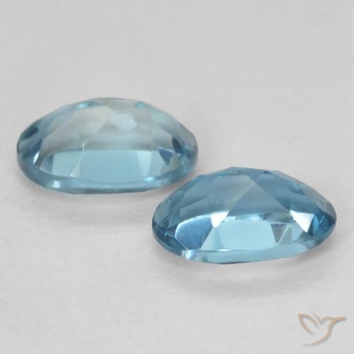 1.18 ct natürliche London Blau Topas-Edelsteine, Oval, VVS-VS