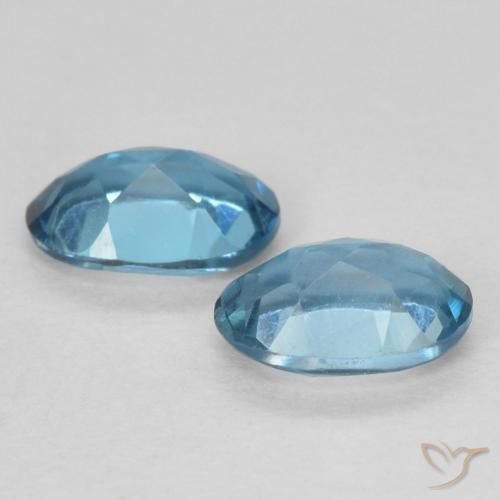 1.13 ct natürliche London Blau Topas-Edelsteine, Oval, VVS-VS