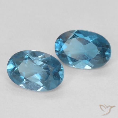 1.06 ct natürliche London Blau Topas-Edelsteine, Oval, VVS