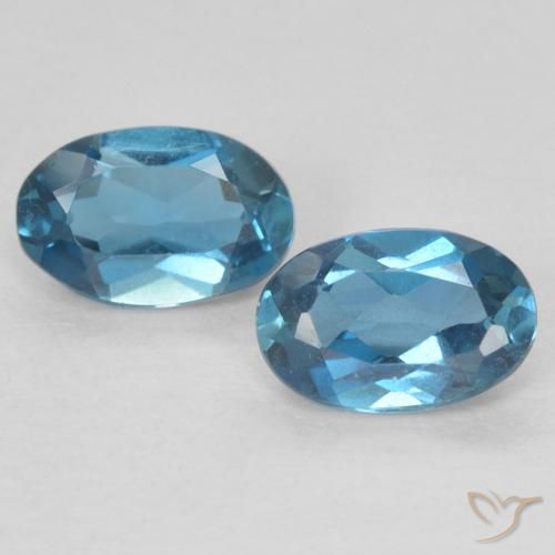 1.02 ct natürliche London Blau Topas-Edelsteine, Oval, VVS