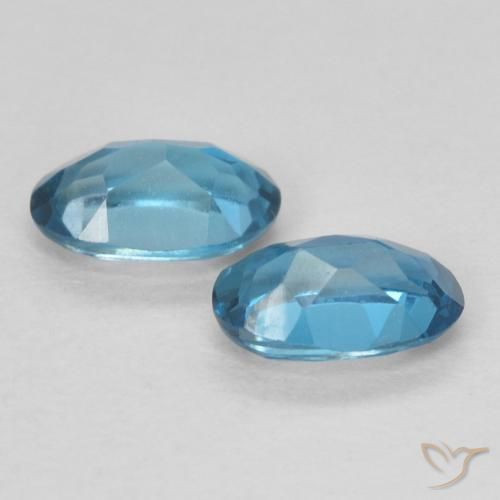 1.02 ct natürliche London Blau Topas-Edelsteine, Oval, VVS
