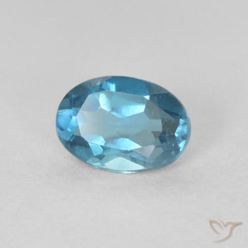 9,17 ctw natürlicher London Blau Topas, Oval, VVS