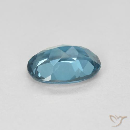 9,17 ctw natürlicher London Blau Topas, Oval, VVS