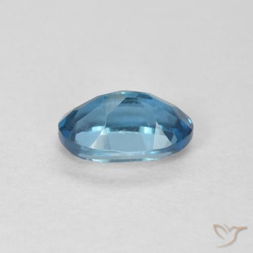 9,17 ctw natürlicher London Blau Topas, Oval, VVS-VS