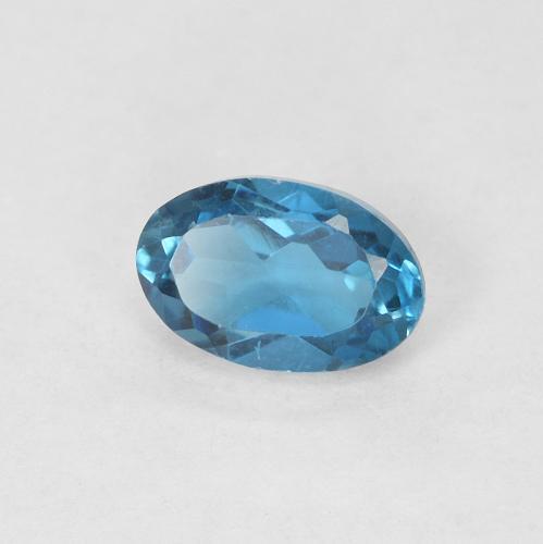 9,17 ctw natürlicher London Blau Topas, Oval, VVS-VS
