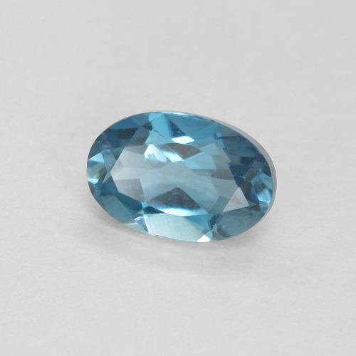 9,17 ctw natürlicher London Blau Topas, Oval, VVS-VS