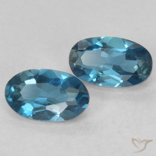 0.63 ct natürliche London Blau Topas-Edelsteine, Oval, VVS