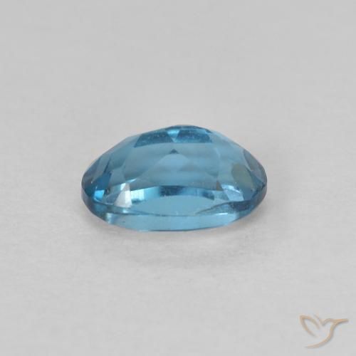 0,73 ctw natürlicher blauer Topas, Oval Schliff, VVS-VS