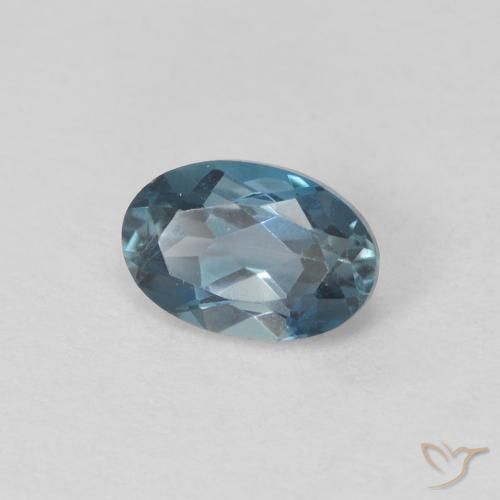 9,17 ctw natürlicher London Blau Topas, Oval, VVS