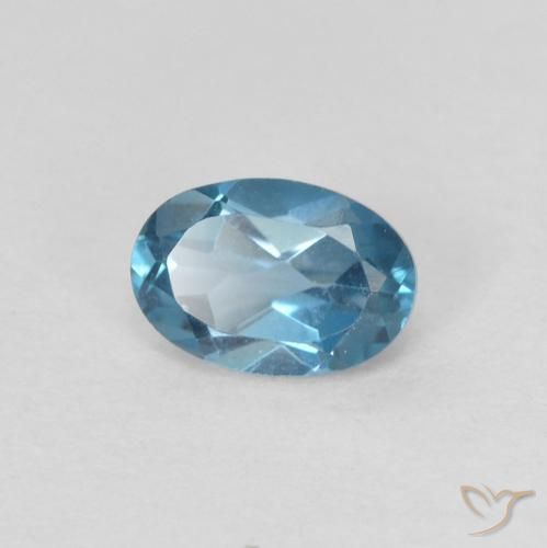 9,17 ctw natürlicher London Blau Topas, Oval, VVS