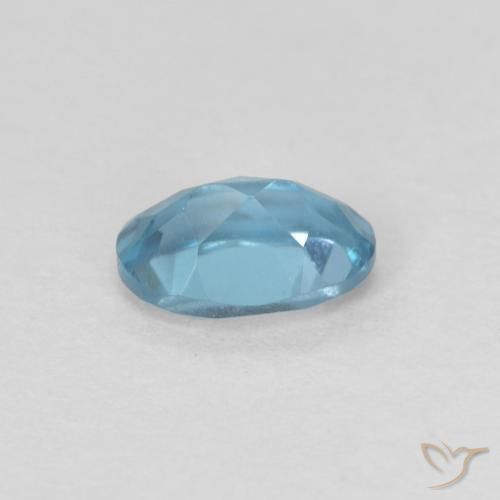 9,17 ctw natürlicher London Blau Topas, Oval, VVS