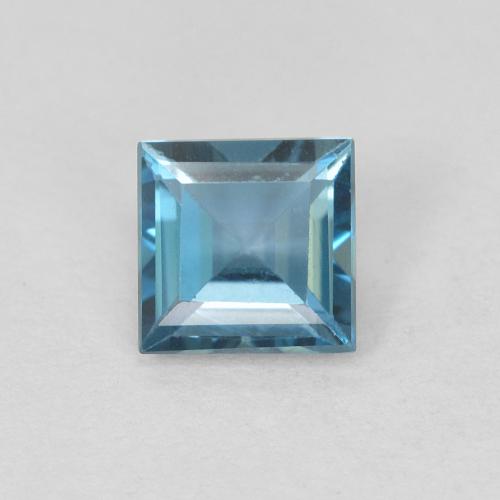 0.76ct Natürlicher London Blau Topas, Quadrat, VVS-VS