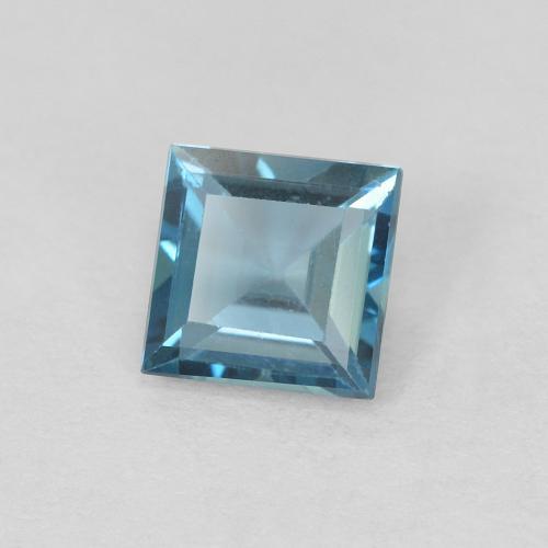9,17 ctw natürlicher London Blau Topas, Quadrat, VVS-VS
