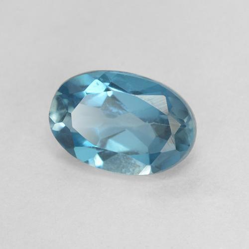 9,17 ctw natürlicher London Blau Topas, Oval, VVS