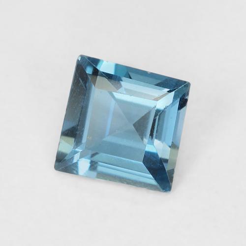 9,17 ctw natürlicher London Blau Topas, Quadrat, VVS-VS